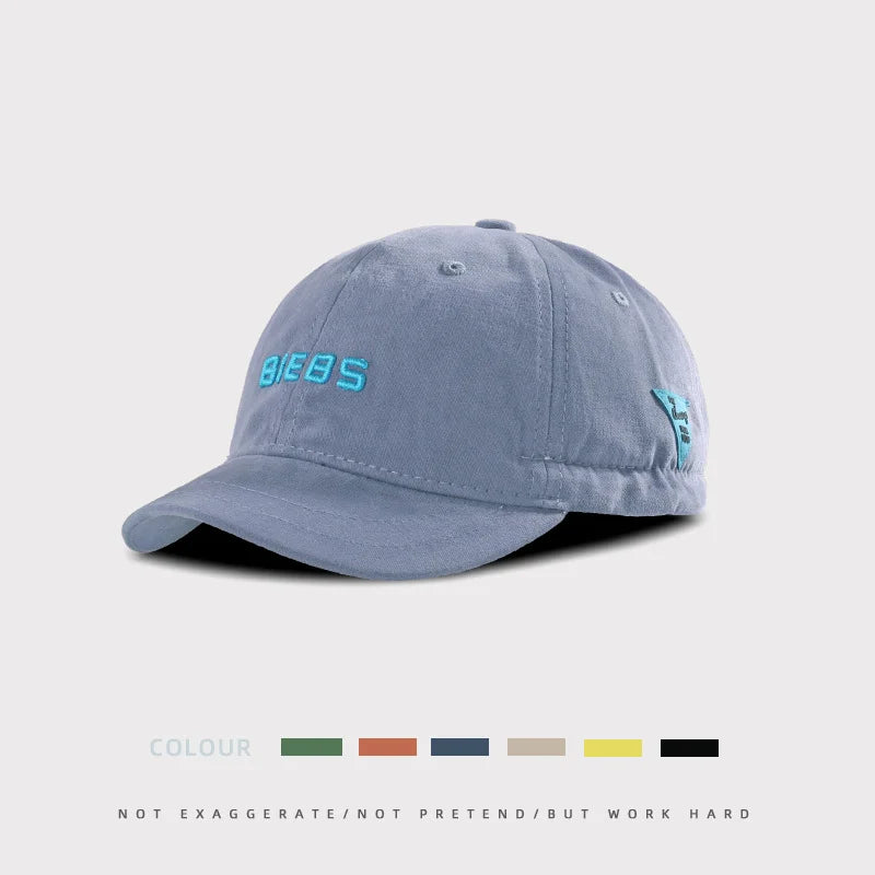 Retro Quick-Dry Short Brim Baseball Cap – Unisex Outdoor Sun Protection Hat