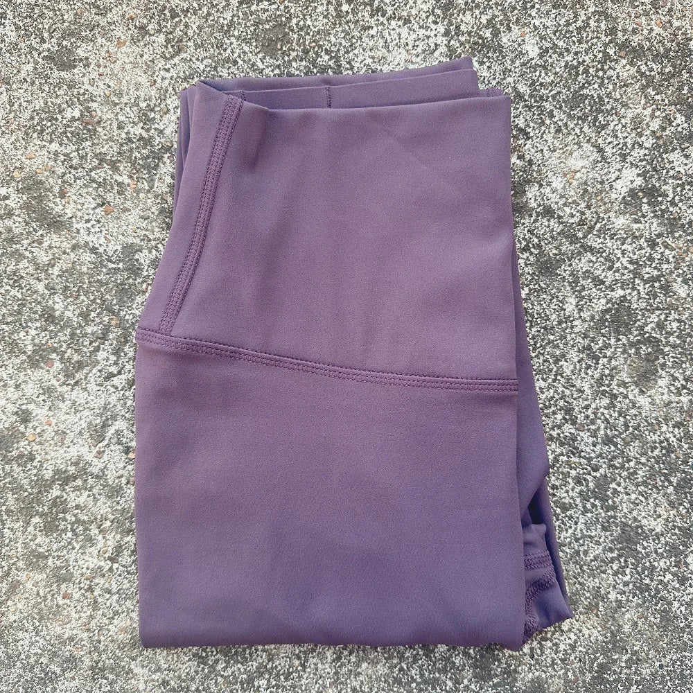 Women’s High-Waist Yoga Leggings – Solid Color Pocket Sports Cropped Pants