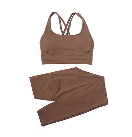Women’s 2-Piece Yoga & Fitness Set – Sports Bra & Leggings