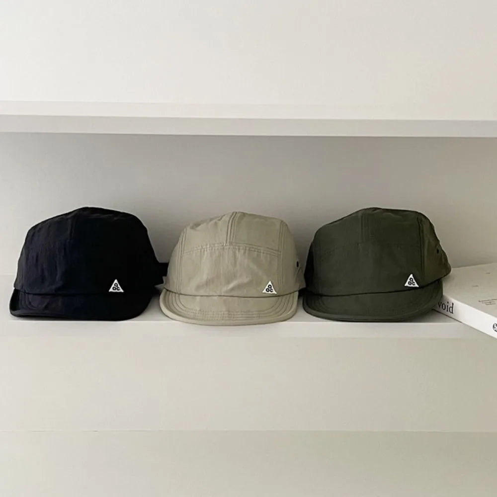 Retro Quick-Dry Short Brim Baseball Cap – Unisex Outdoor Sun Protection Hat