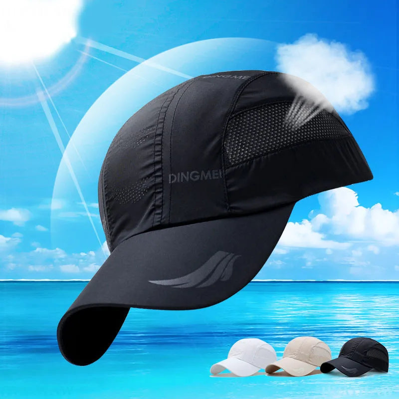 Unisex Summer Sports Baseball Cap – Quick-Dry Mesh Snapback Hat