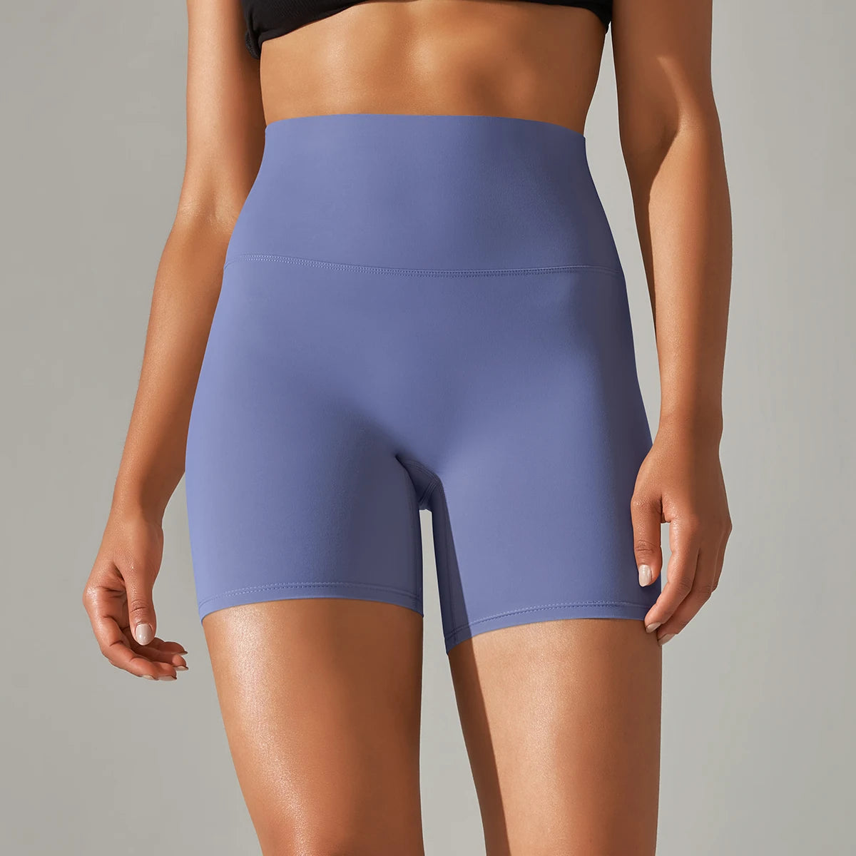 Women’s High-Waist Yoga & Fitness Shorts – Breathable Summer Workout Gym Shorts