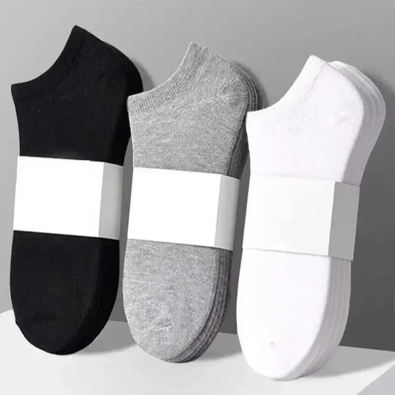 Women’s Breathable Cotton Ankle Socks – Solid Color Boat Sports Socks
