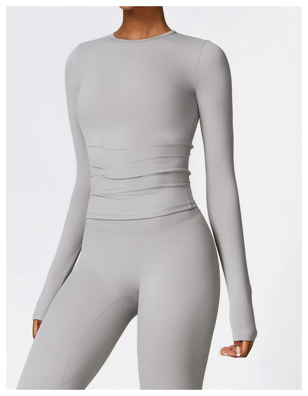 Women’s Long Sleeve Yoga & Fitness Top – Winter Sports Shirt