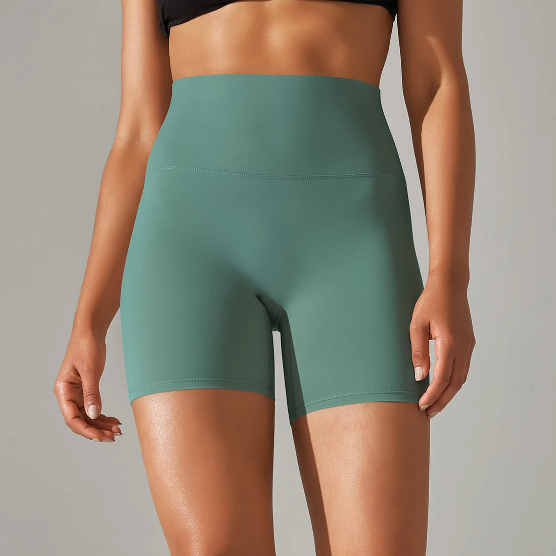 Women’s High-Waist Yoga & Fitness Shorts – Breathable Summer Workout Gym Shorts