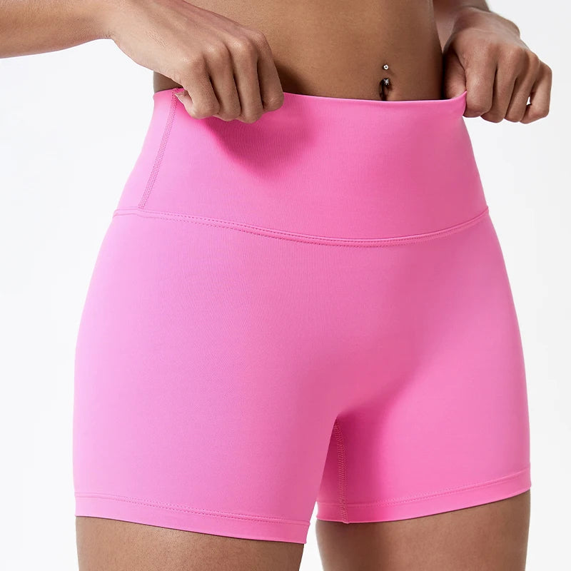 High-Waist Gym Shorts – Butt-Lifting Running & Yoga Shorts