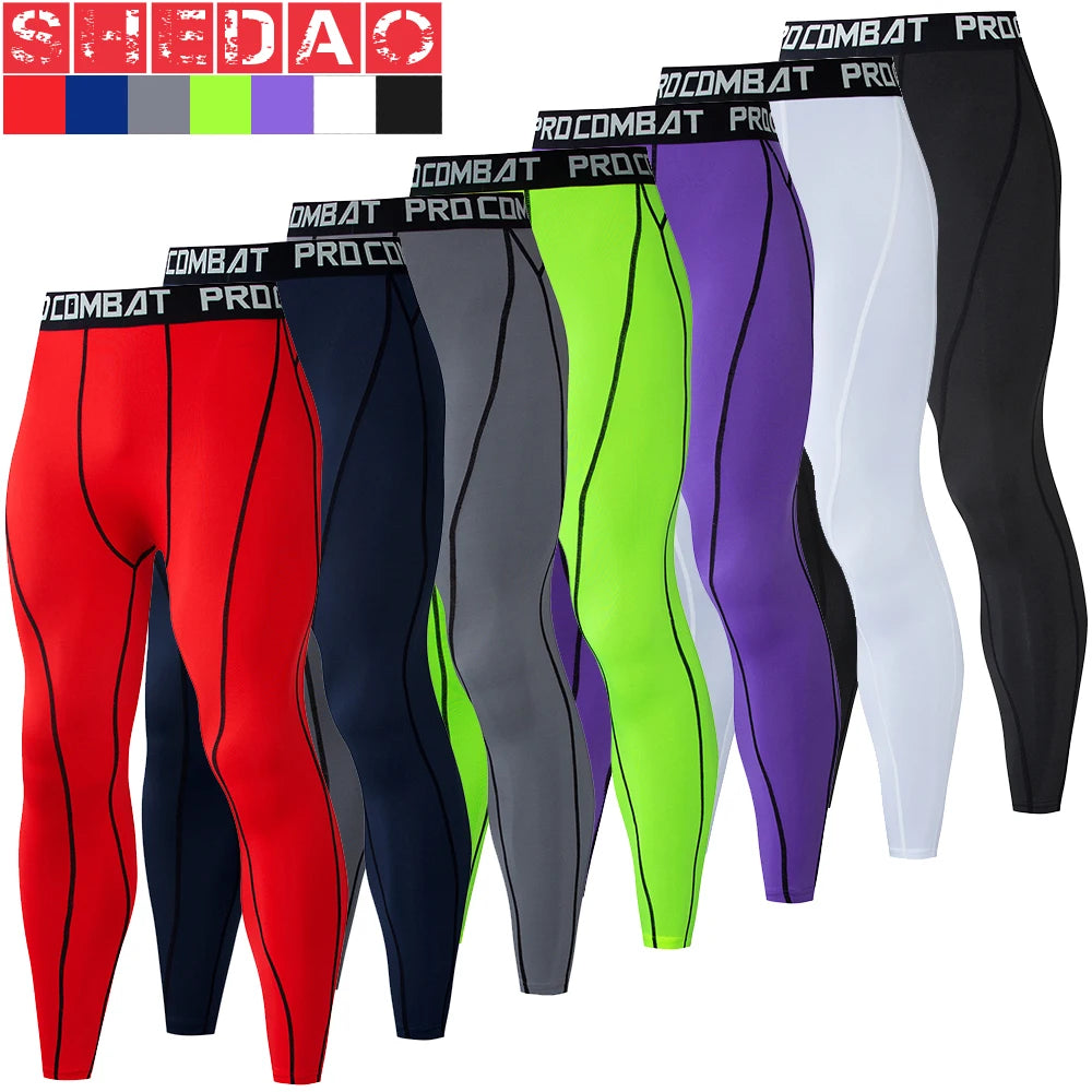 Men’s Compression Sport Pants – Tight Fitness Running & Gym Leggings