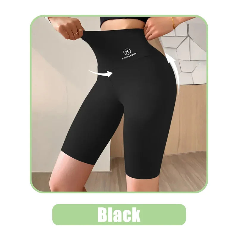 Women’s High-Waist Fitness Shorts – Push-Up Gym & Yoga Leggings