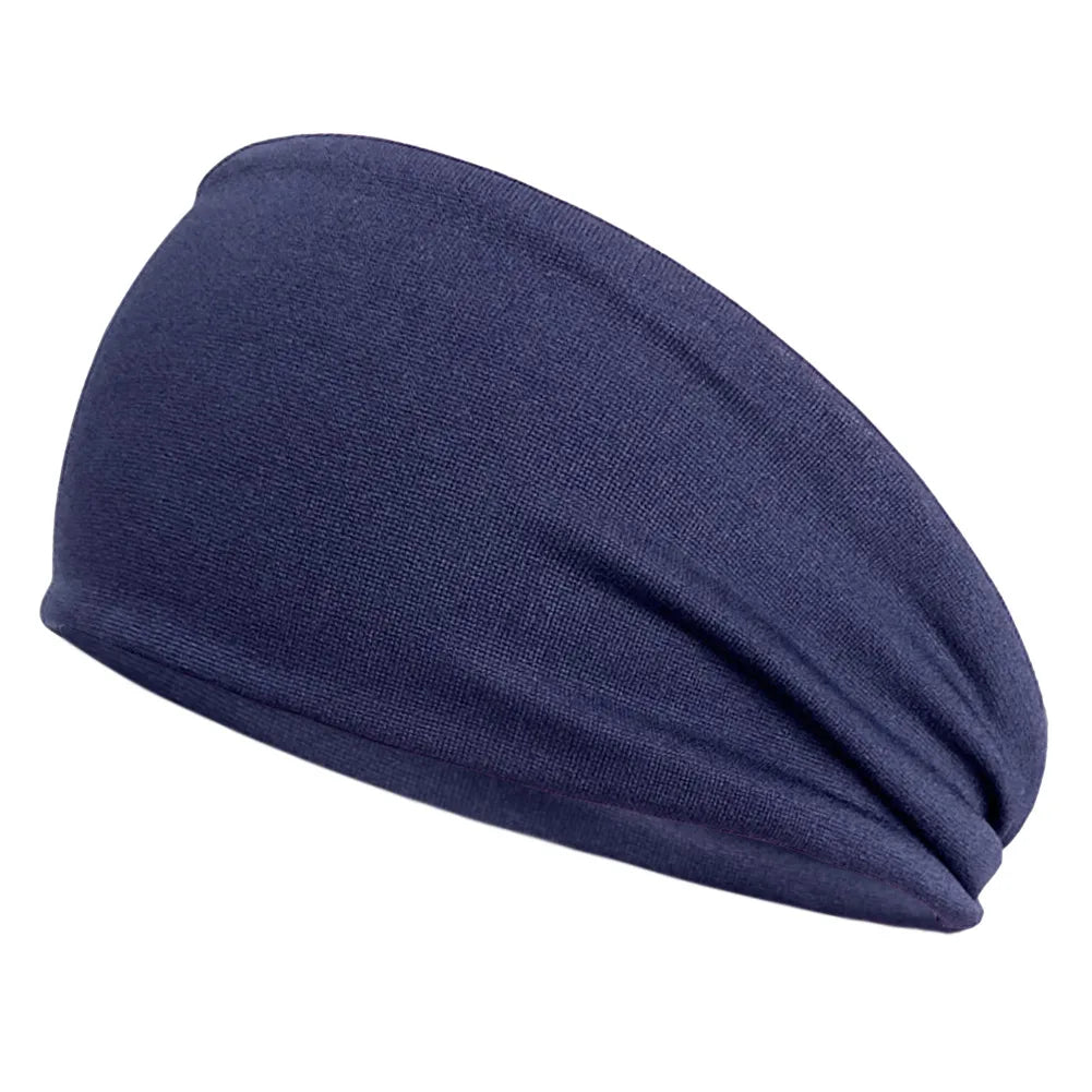 Quick-Dry Sports Headband – Elastic Sweat-Absorbing Fitness Hair Band (1PC)