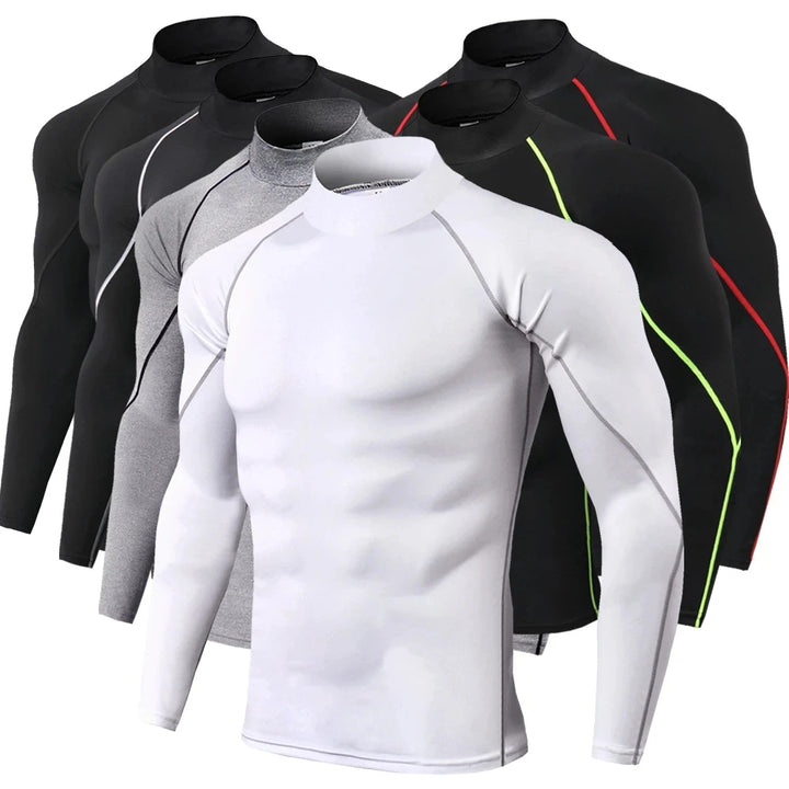 Men’s Long Sleeve Compression T-Shirt – Bodybuilding & Gym Rashguard