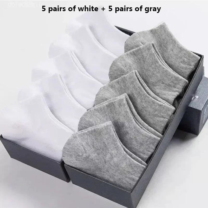 Women’s Breathable Cotton Ankle Socks – Solid Color Boat Sports Socks