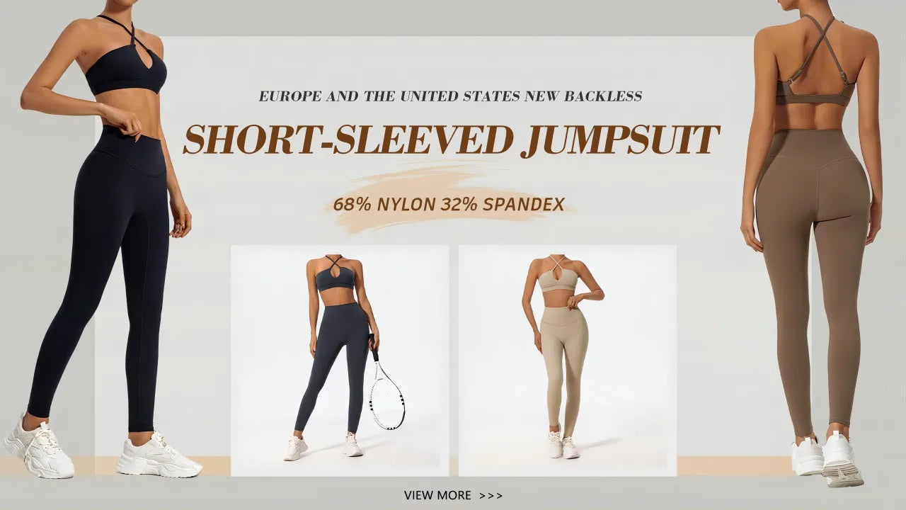 Two-Piece Women’s Sports Set – Cross-Front Yoga & Gym Outfit