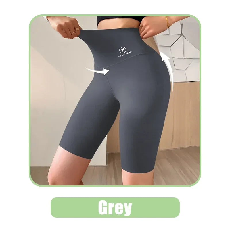 Women’s High-Waist Fitness Shorts – Push-Up Gym & Yoga Leggings