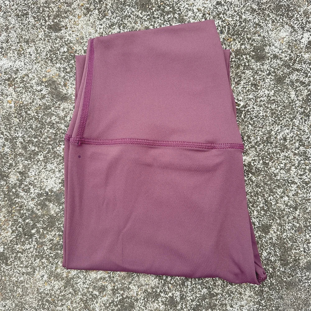 Women’s High-Waist Yoga Leggings – Solid Color Pocket Sports Cropped Pants
