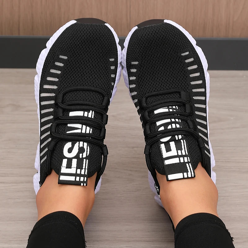 Women’s Lightweight Mesh Sports Shoes – Breathable Soft Sole Running & Walking Sneakers