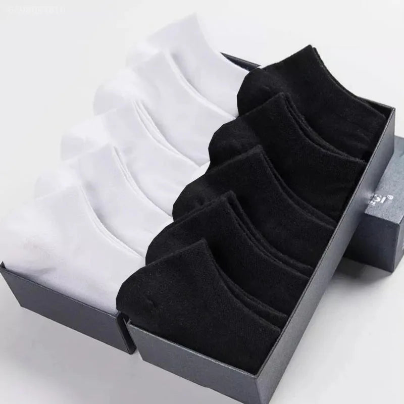 Women’s Breathable Cotton Ankle Socks – Solid Color Boat Sports Socks