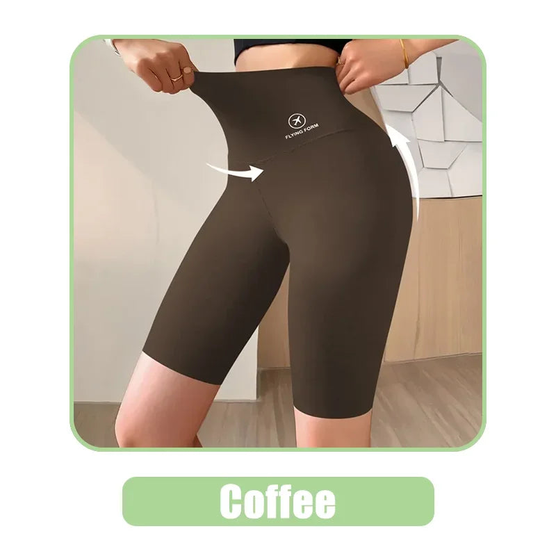 Women’s High-Waist Fitness Shorts – Push-Up Gym & Yoga Leggings
