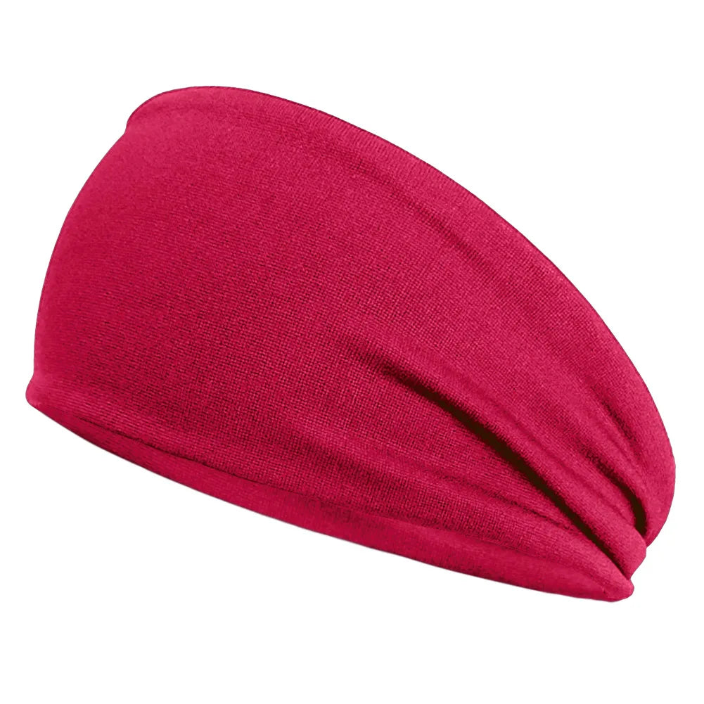 Quick-Dry Sports Headband – Elastic Sweat-Absorbing Fitness Hair Band (1PC)