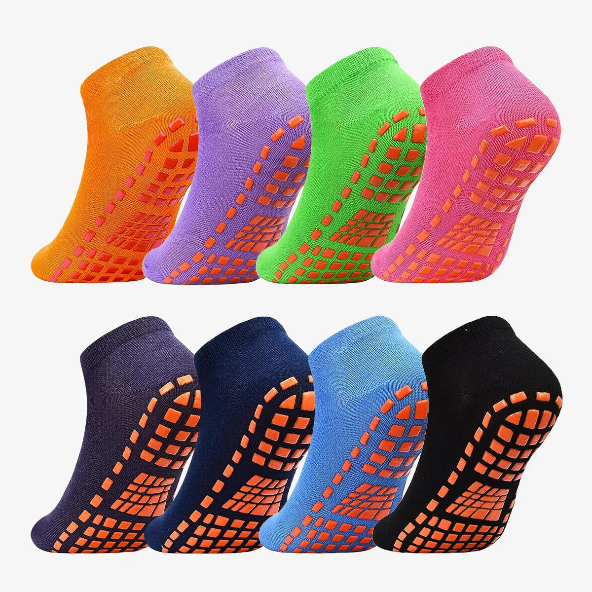 Silicone Non-Slip Grip Socks – Trampoline, Yoga & Pilates Indoor Sports Socks