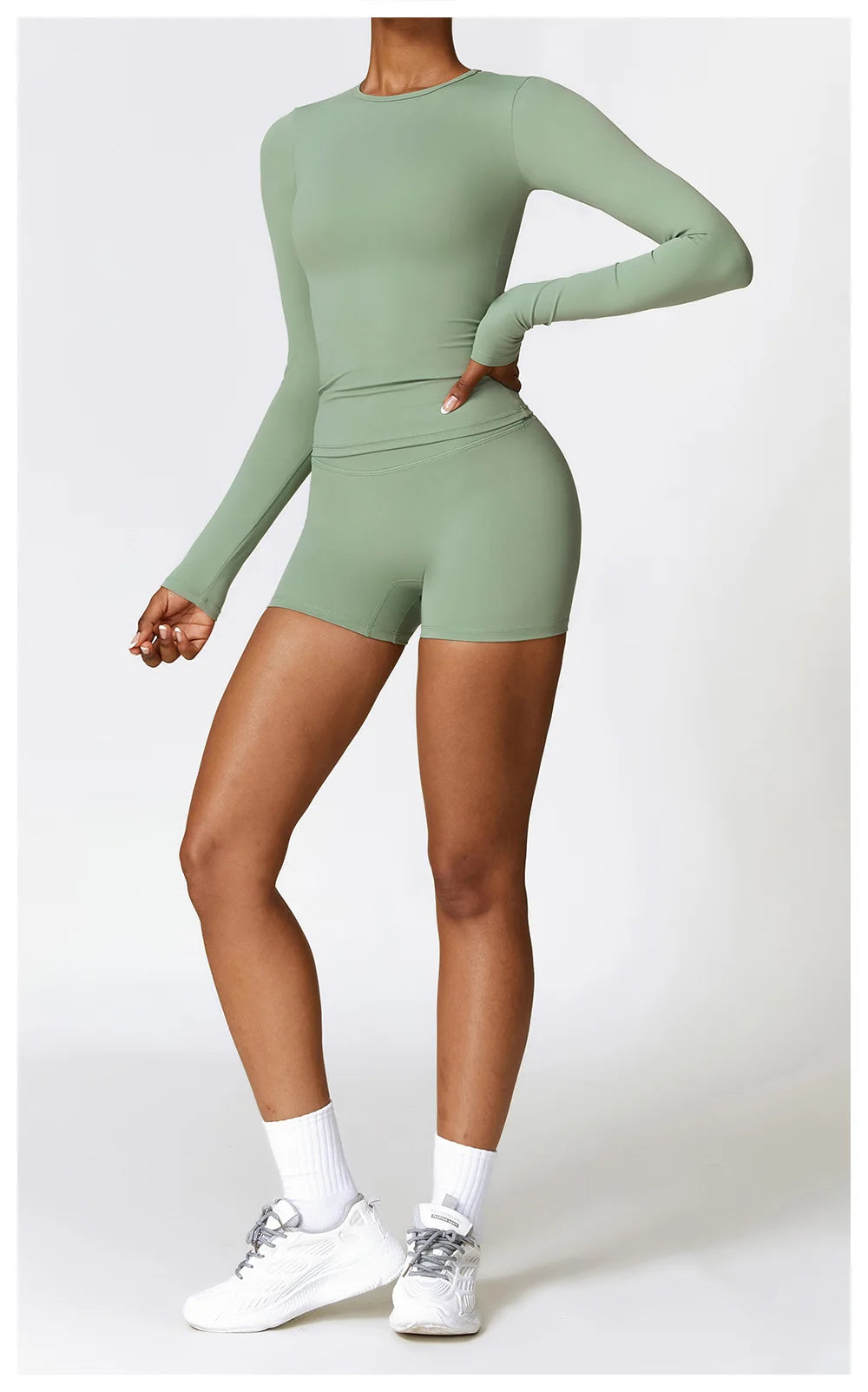 Women’s Long Sleeve Yoga & Fitness Top – Winter Sports Shirt