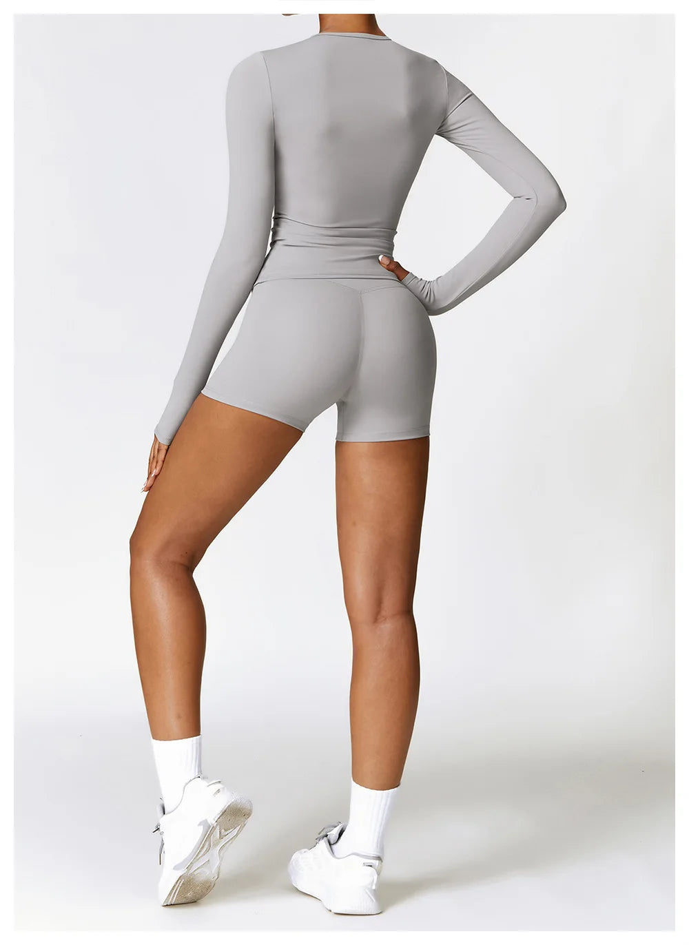 Women’s Long Sleeve Yoga & Fitness Top – Winter Sports Shirt