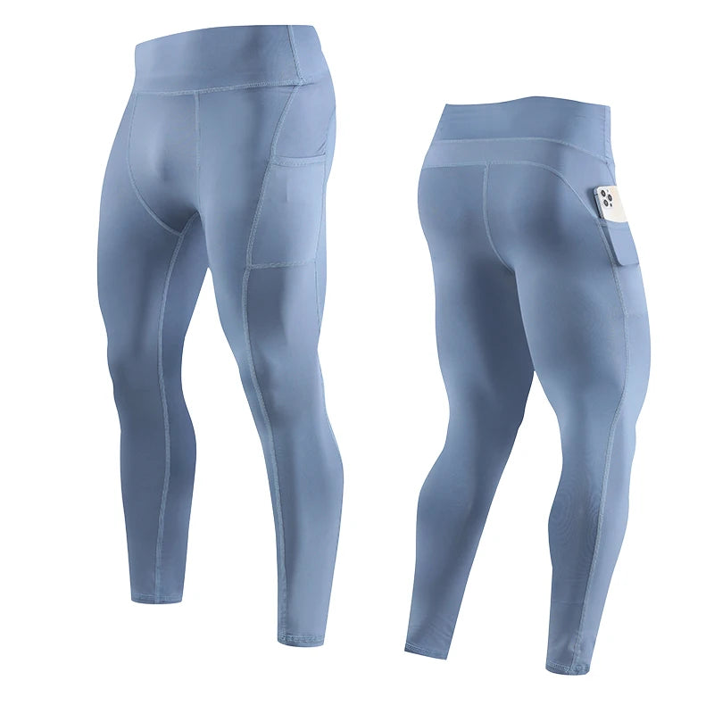 Men’s Compression Sport Pants – Tight Fitness Running & Gym Leggings