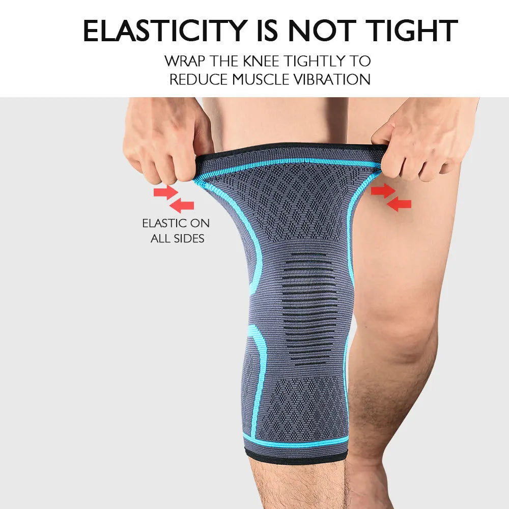 Elastic Compression Knee Support – Sports Knee Brace for Running & Training (1/2PCS)