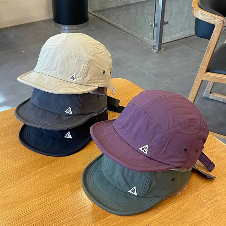 Retro Quick-Dry Short Brim Baseball Cap – Unisex Outdoor Sun Protection Hat