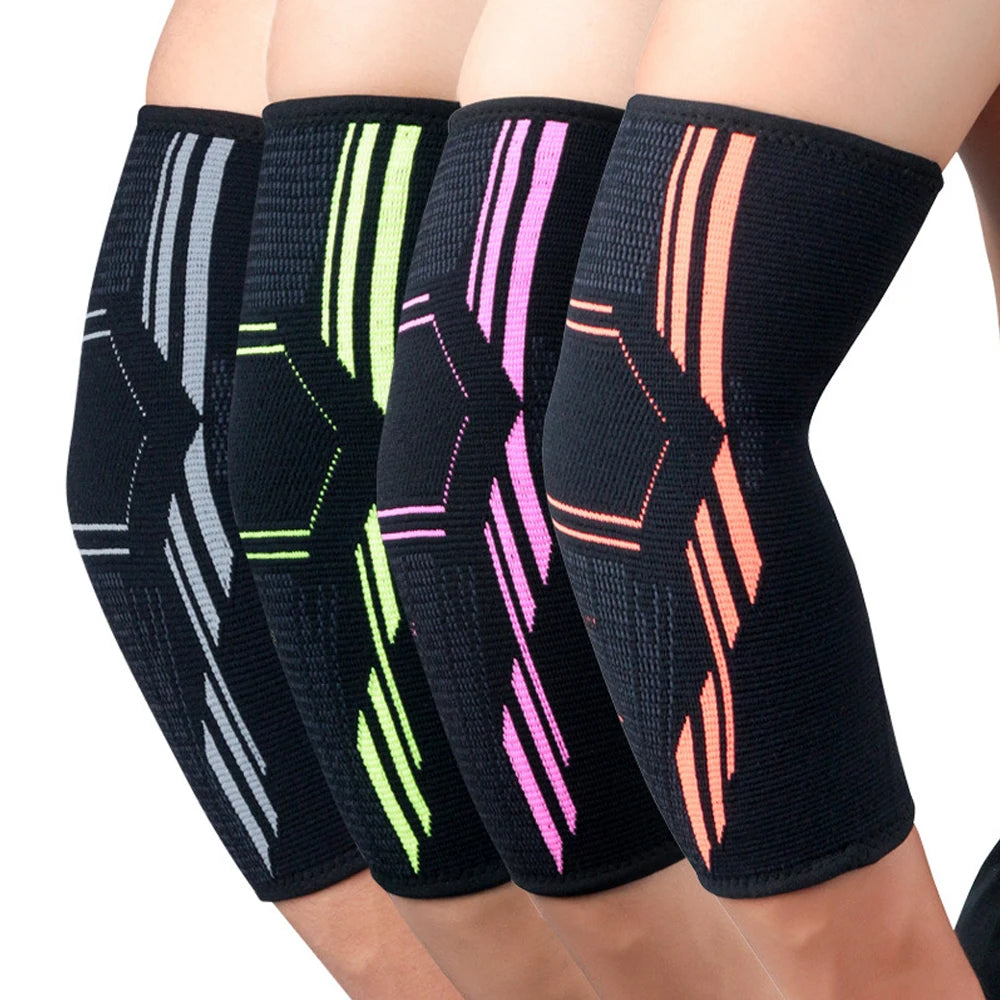 Elastic Sports Elbow Support – Sweat-Absorbing Gym Arm Sleeve & Protective Pad