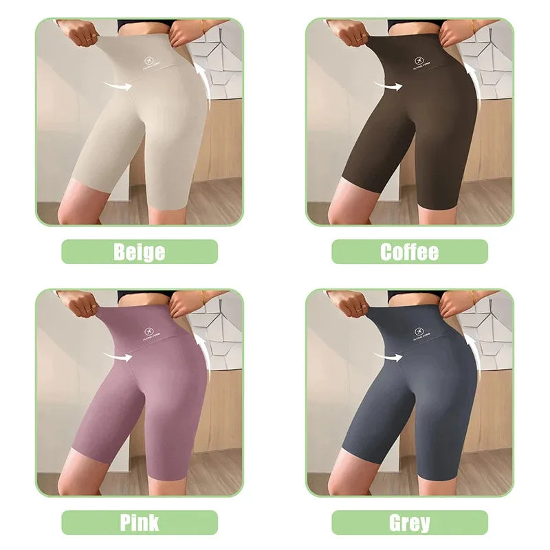 Women’s High-Waist Fitness Shorts – Push-Up Gym & Yoga Leggings