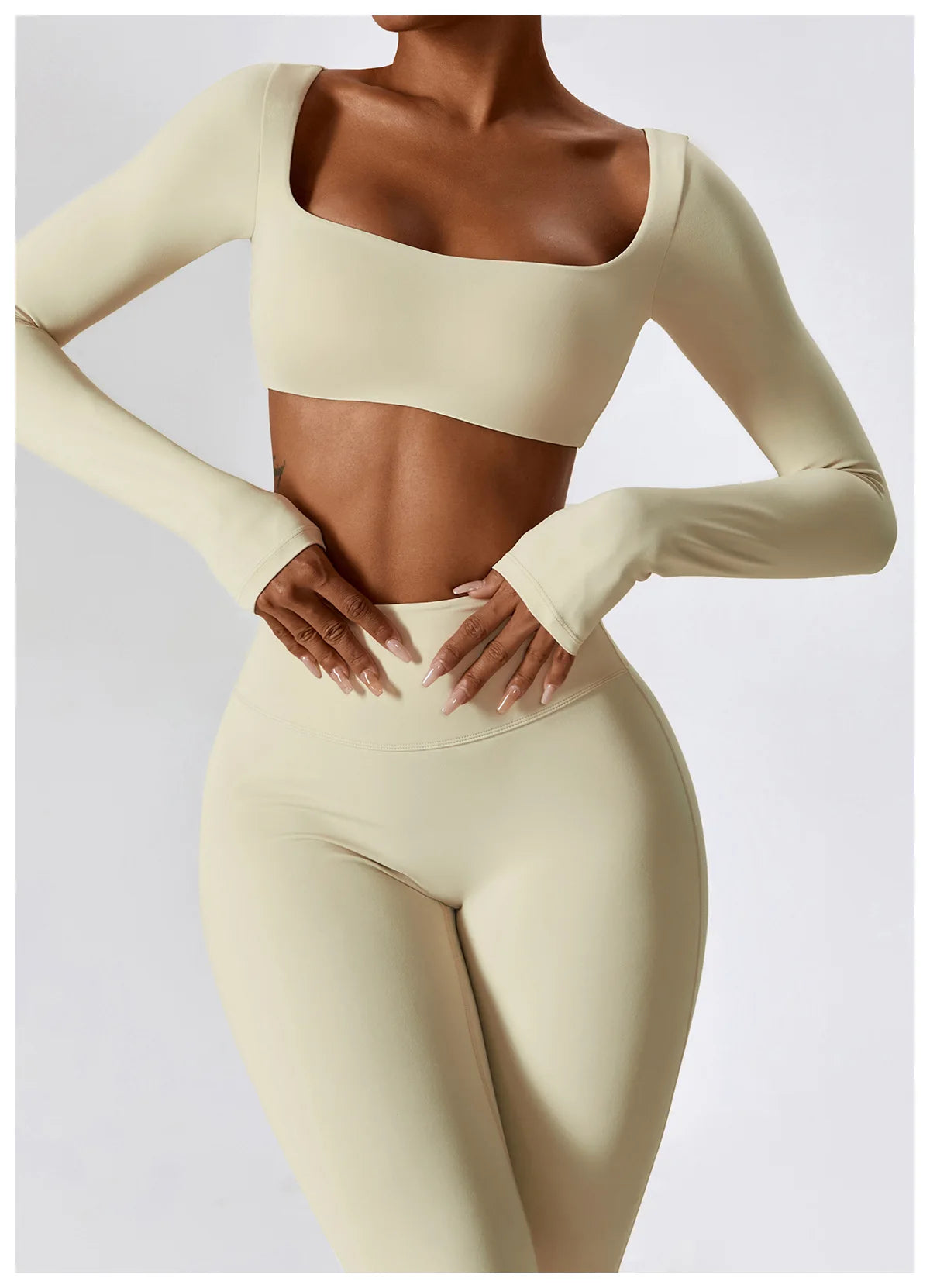 2PCS Seamless Women’s Yoga Set – Sports Bra & Leggings