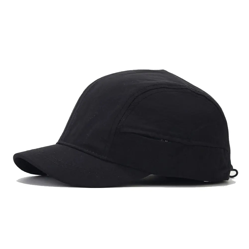 Retro Quick-Dry Short Brim Baseball Cap – Unisex Outdoor Sun Protection Hat
