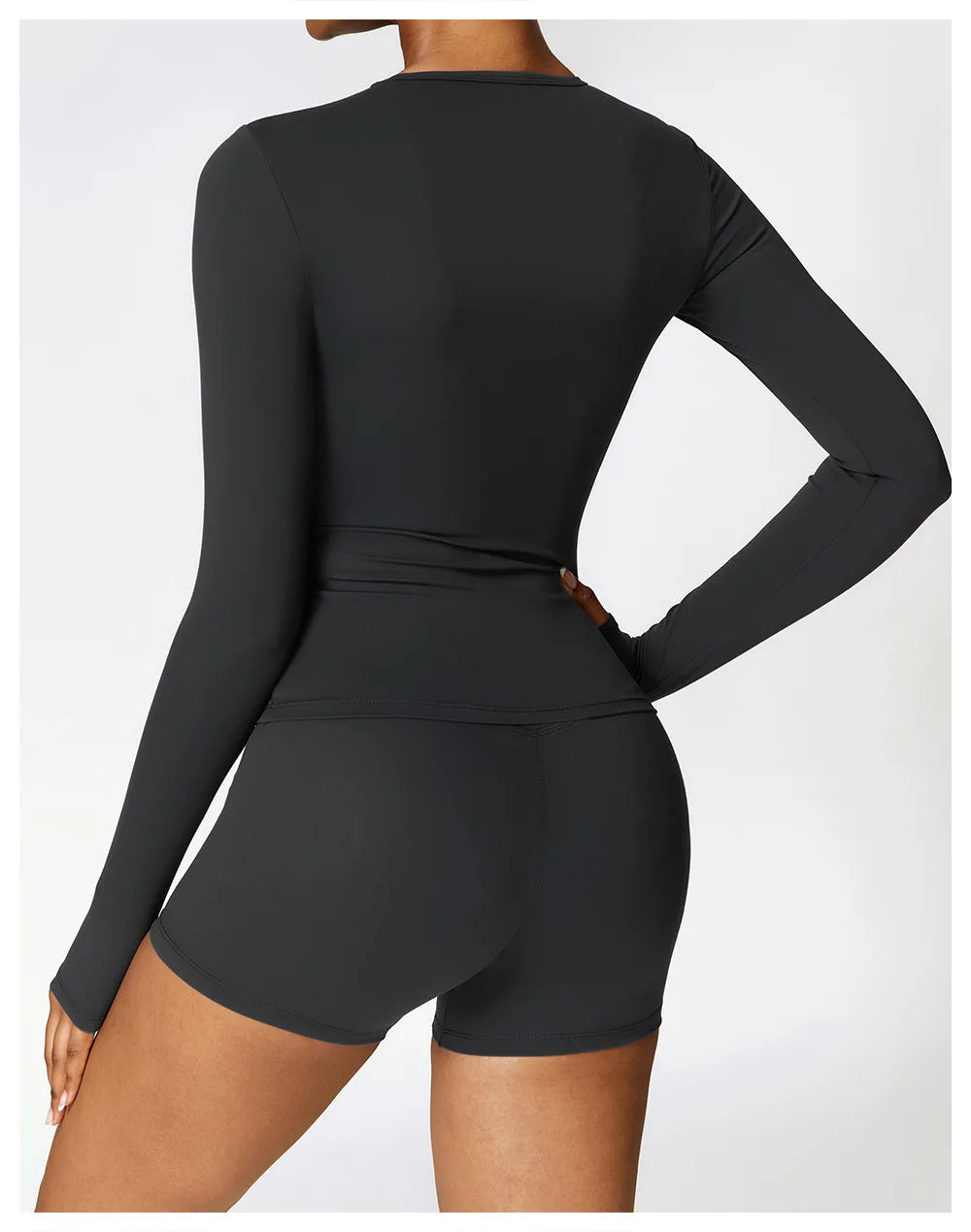 Women’s Long Sleeve Yoga & Fitness Top – Winter Sports Shirt
