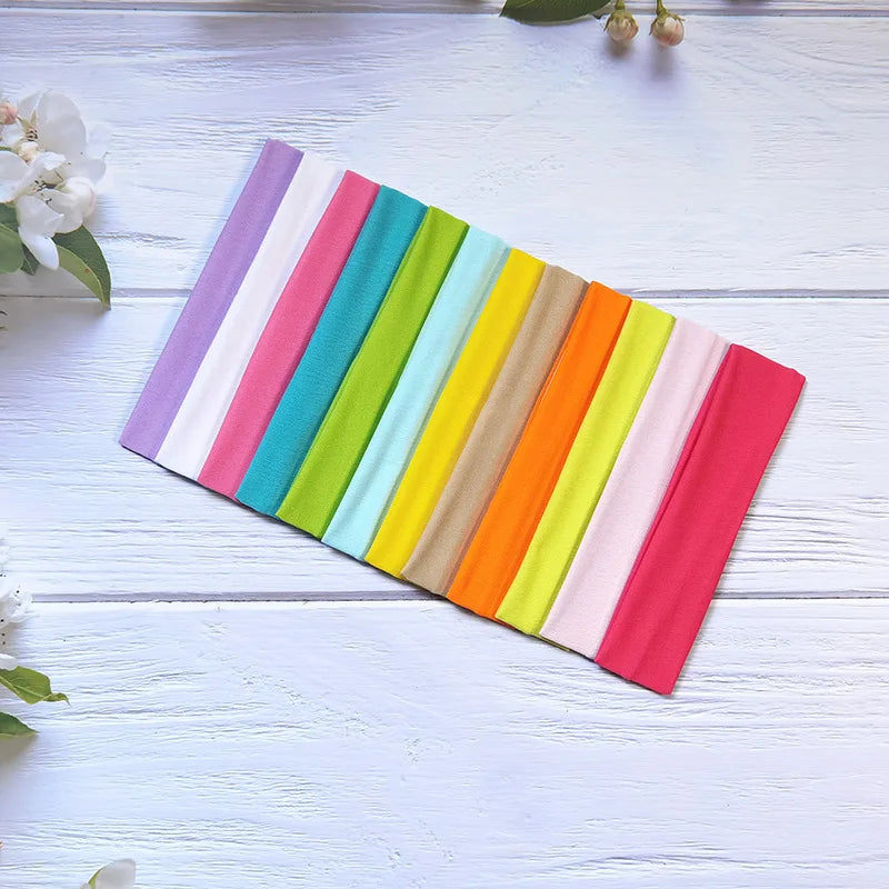 Elastic Knitted Hair Bands – Solid Color Sports & Fashion Headbands for Women