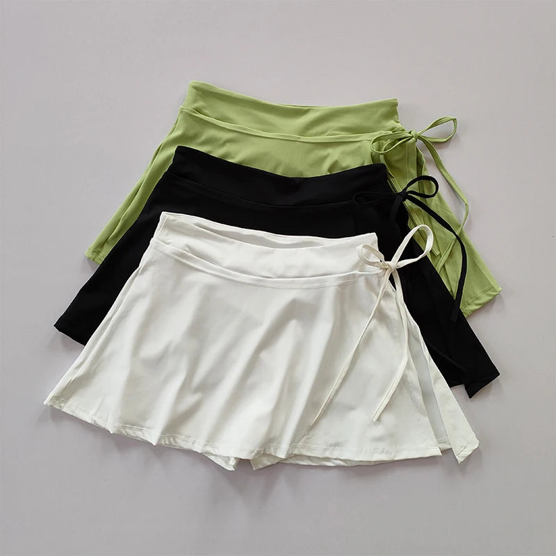 Women’s Sports Yoga Skirt Pants – Quick-Dry Tennis & Pickelball Skirt with Pocket