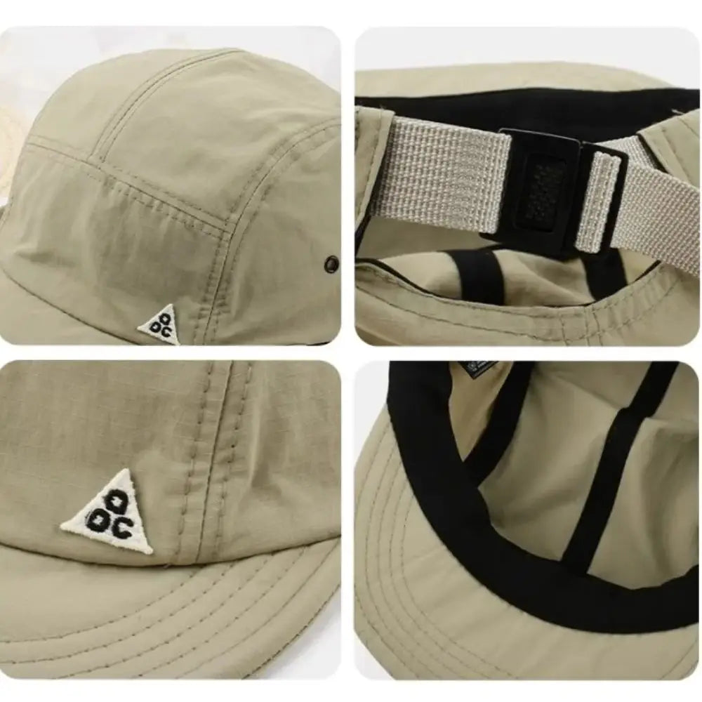 Retro Quick-Dry Short Brim Baseball Cap – Unisex Outdoor Sun Protection Hat