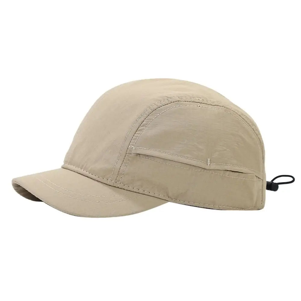 Retro Quick-Dry Short Brim Baseball Cap – Unisex Outdoor Sun Protection Hat