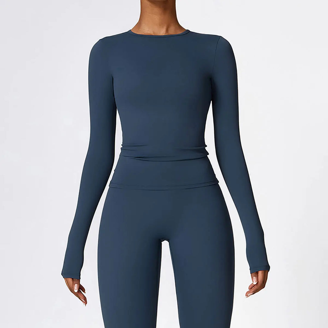 Women’s Long Sleeve Yoga & Fitness Top – Winter Sports Shirt