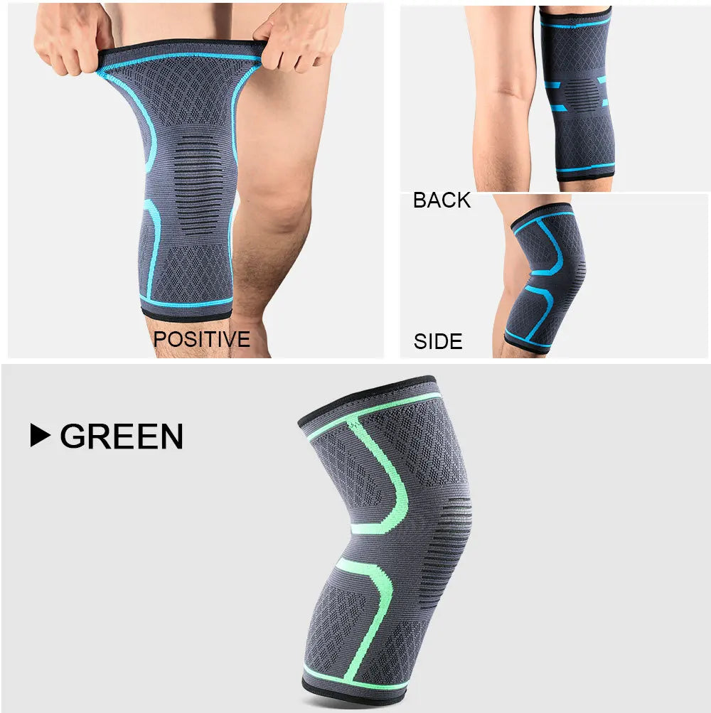 Elastic Compression Knee Support – Sports Knee Brace for Running & Training (1/2PCS)
