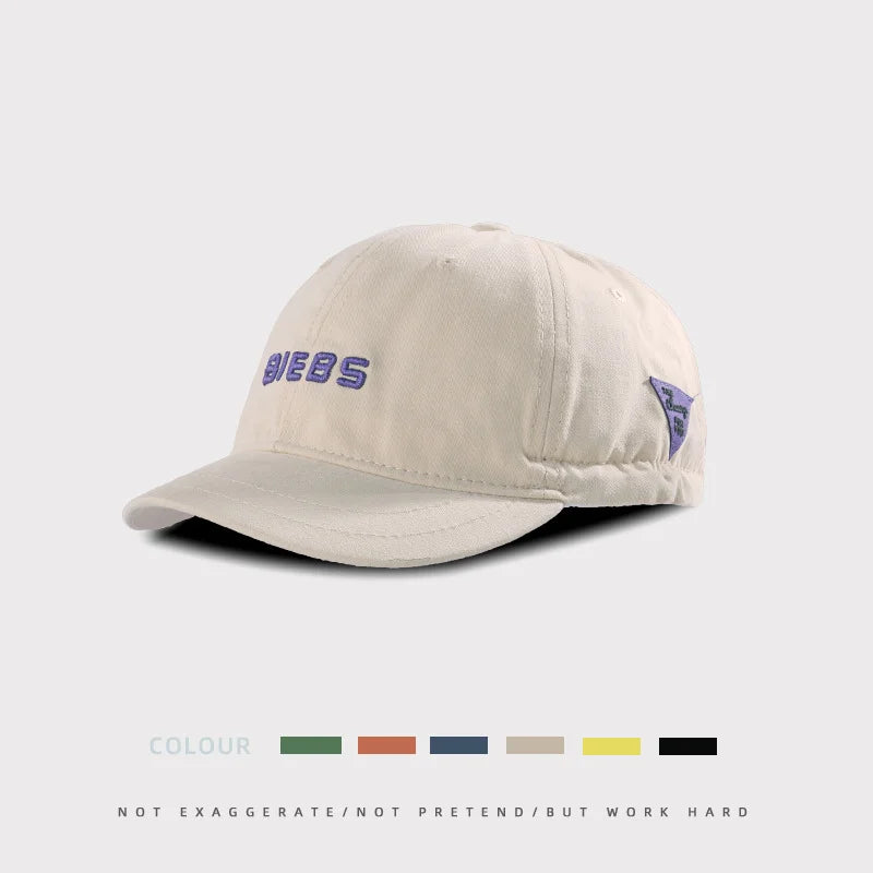 Retro Quick-Dry Short Brim Baseball Cap – Unisex Outdoor Sun Protection Hat