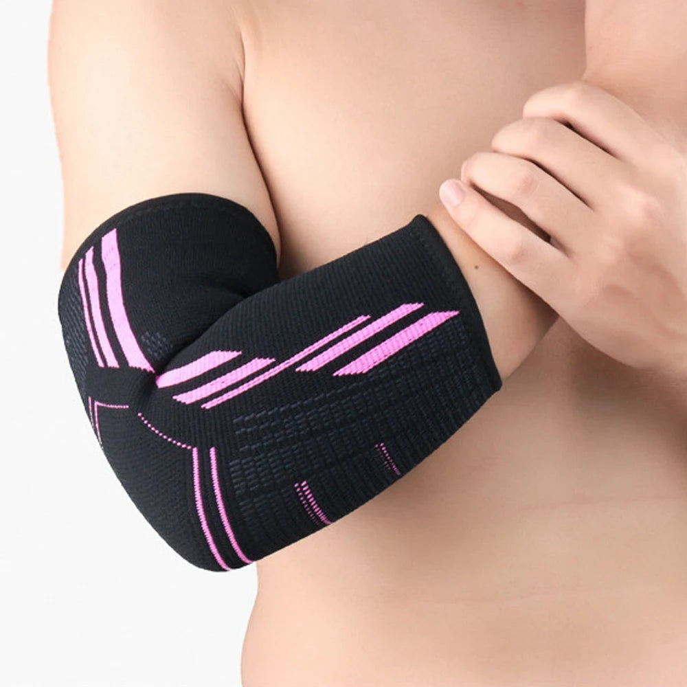 Elastic Sports Elbow Support – Sweat-Absorbing Gym Arm Sleeve & Protective Pad