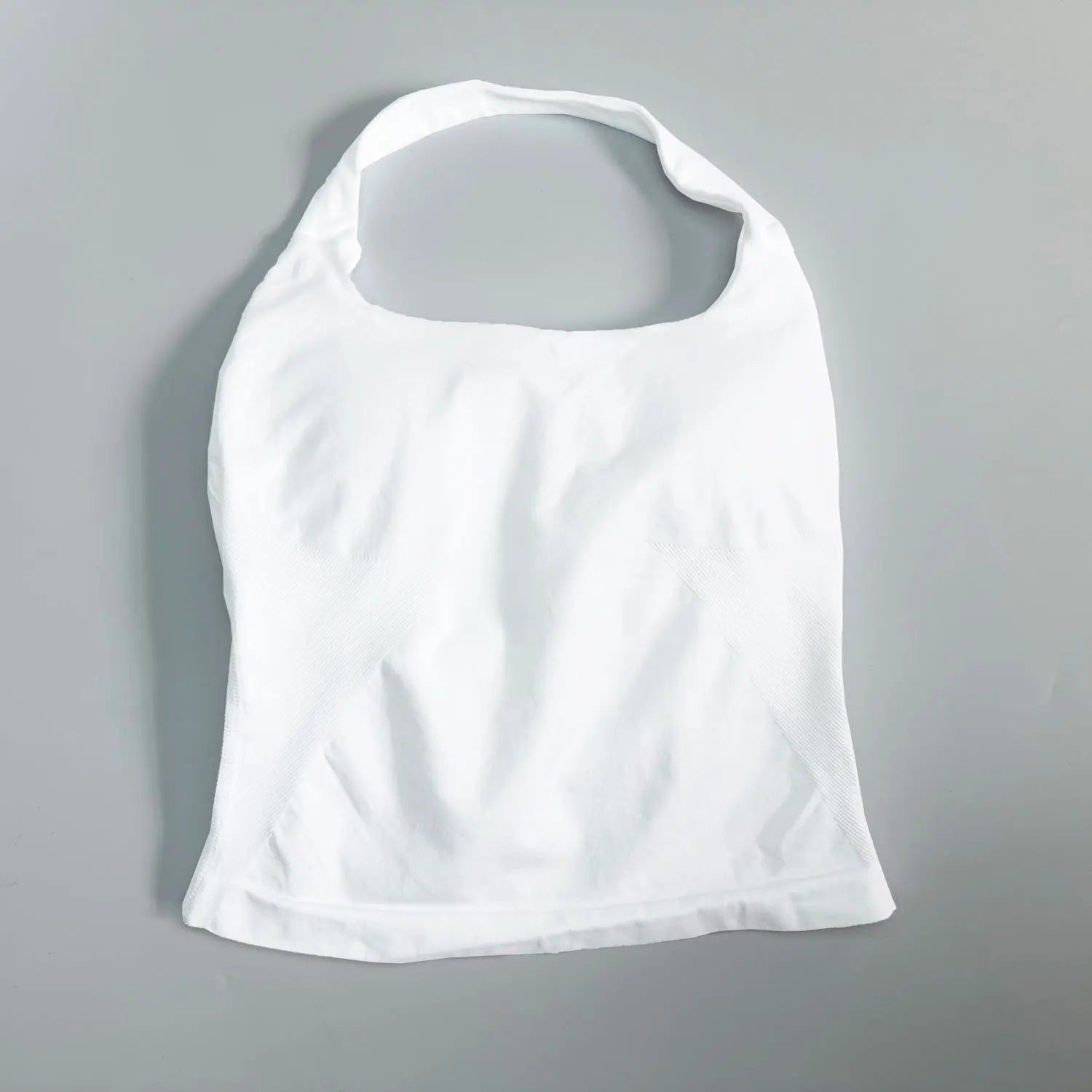 Women’s Gym Halter Top – Longline Strappy Padded Sports Tank