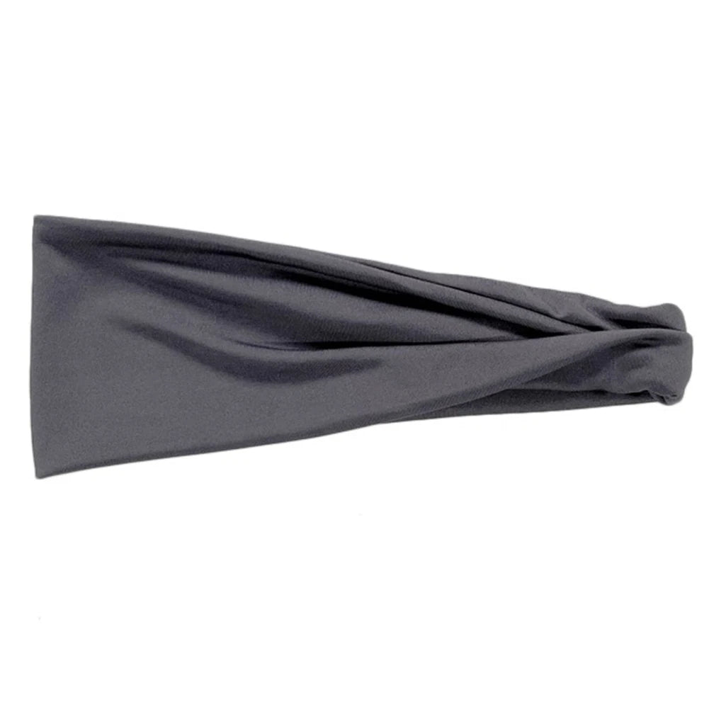 Quick-Dry Sports Headband – Elastic Sweat-Absorbing Fitness Hair Band (1PC)