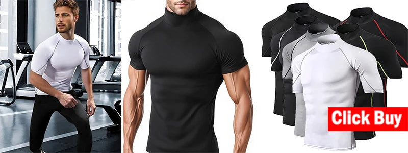Men’s Long Sleeve Compression T-Shirt – Bodybuilding & Gym Rashguard