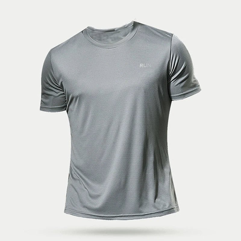 Men’s Summer Sport Gym T-Shirt – Quick Dry Running & Bodybuilding Fitness Top