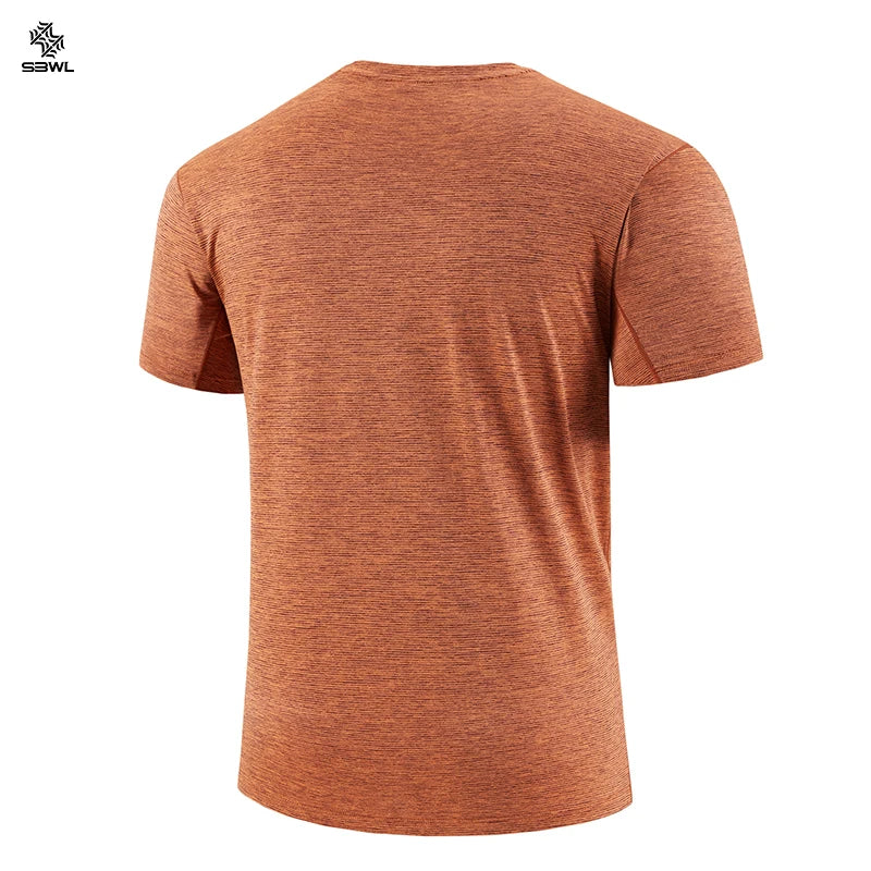 Men’s Football Style Gym T-Shirt – Loose Fit Quick-Dry Sports Top
