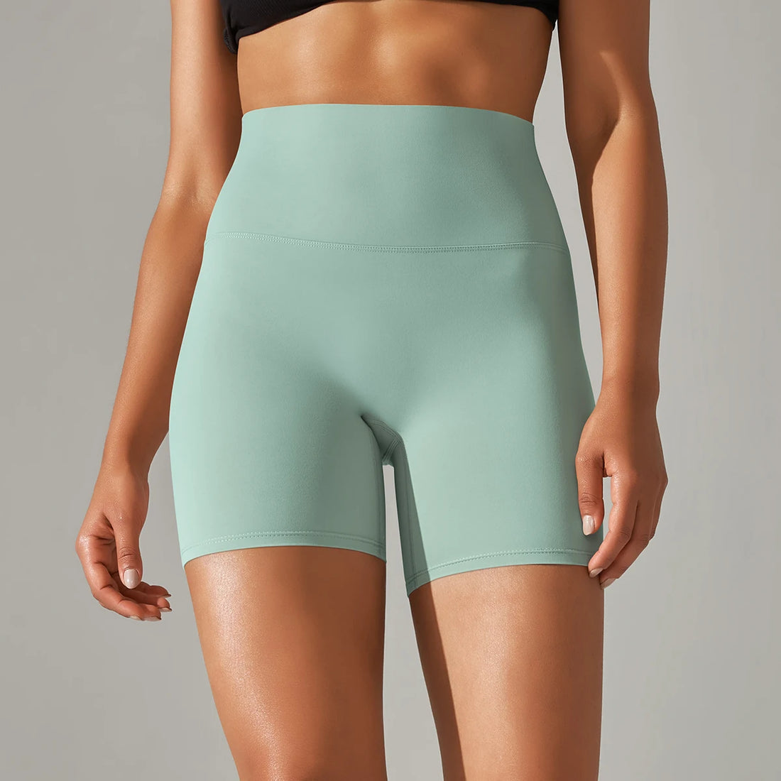 Women’s High-Waist Yoga & Fitness Shorts – Breathable Summer Workout Gym Shorts