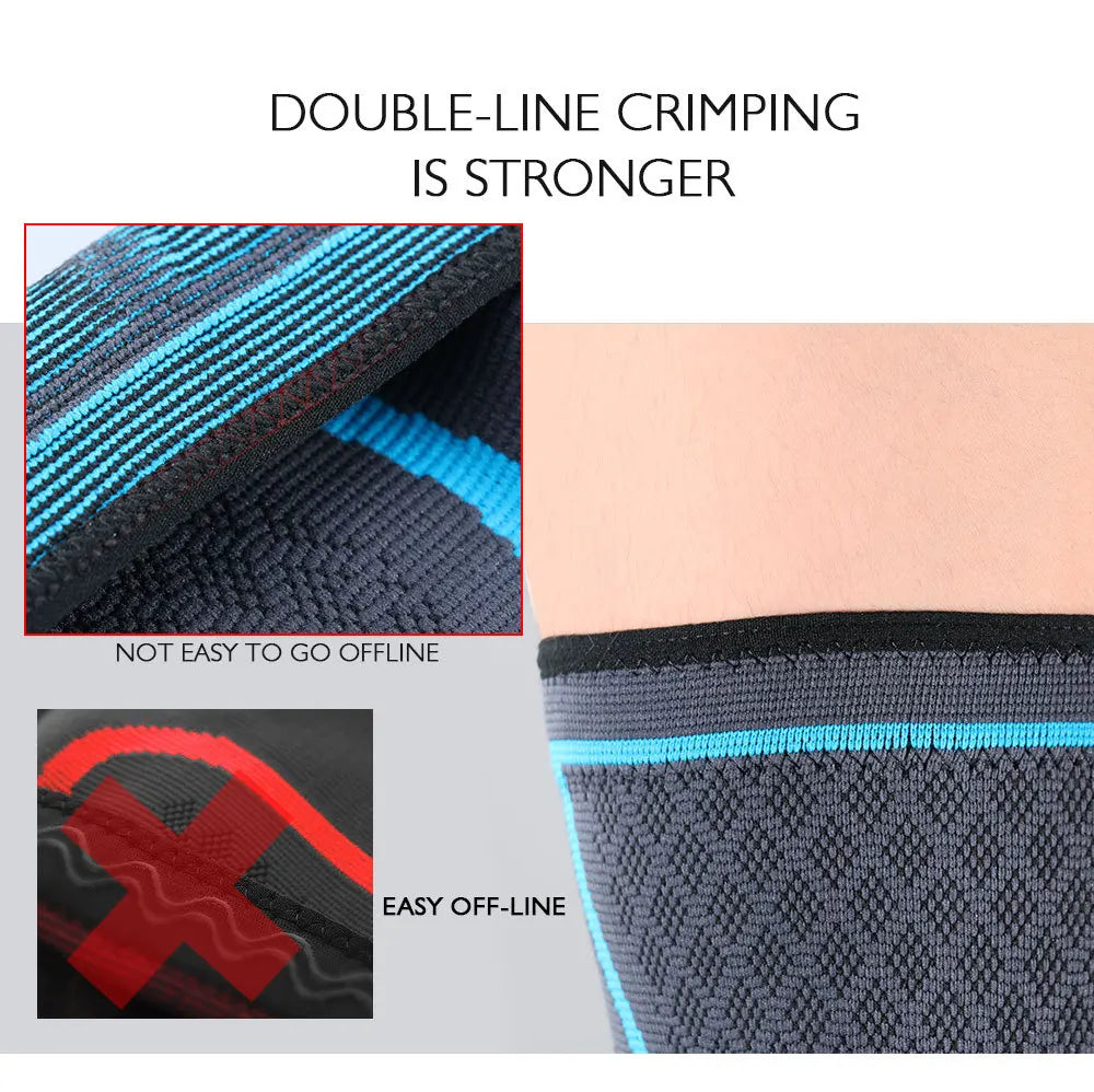 Elastic Compression Knee Support – Sports Knee Brace for Running & Training (1/2PCS)