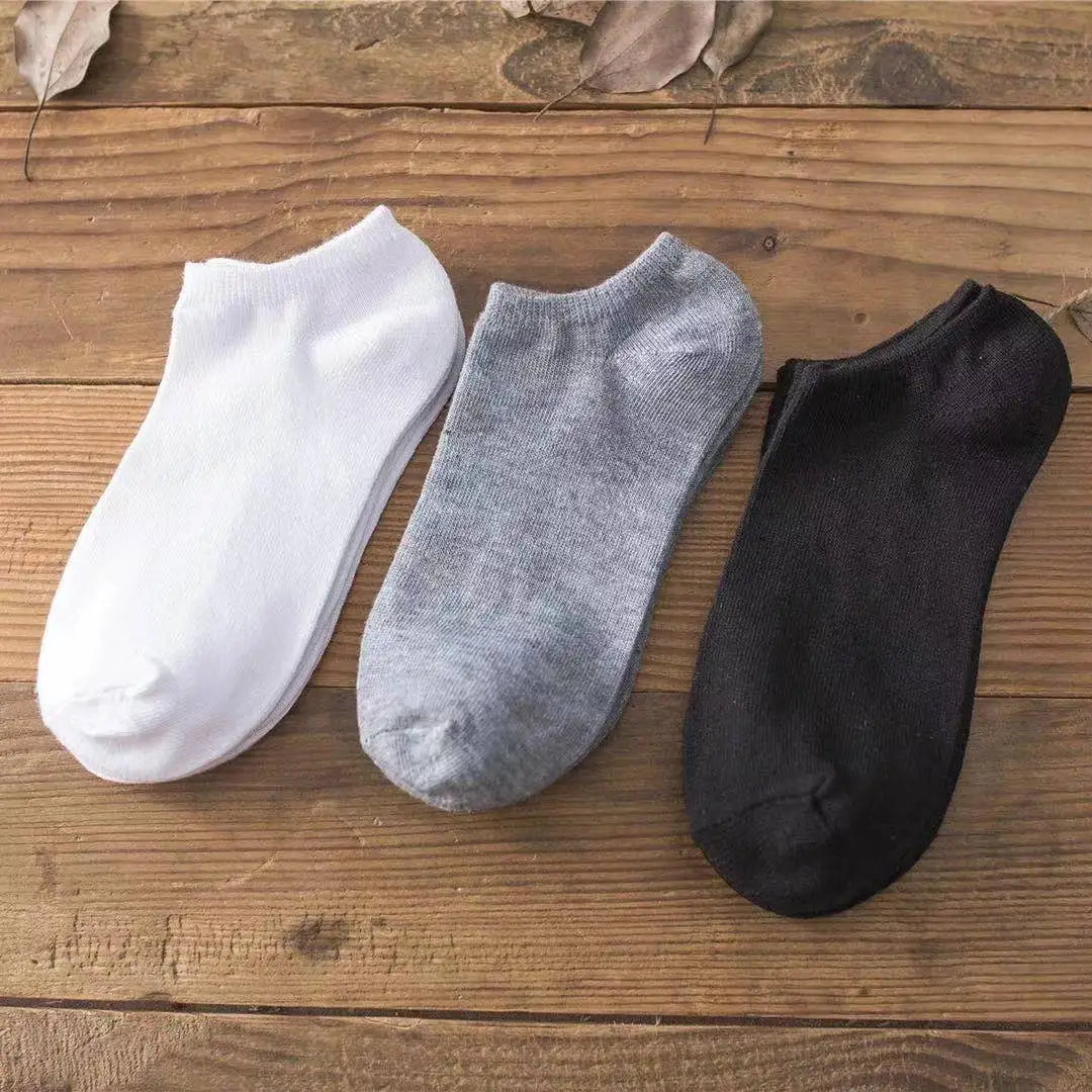 Women’s Breathable Cotton Ankle Socks – Solid Color Boat Sports Socks