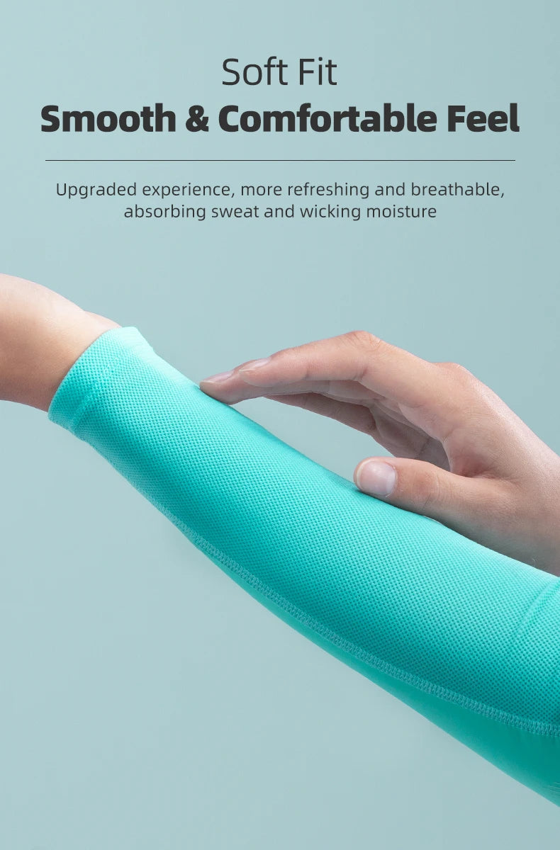 UV Protection Arm Sleeves – Breathable Quick-Dry Cooling Sports Sleeves